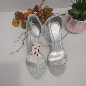 Elegant Silver Women's Heels